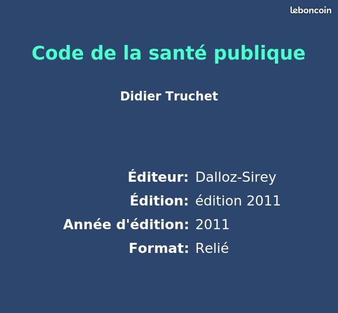 code de santé publique
