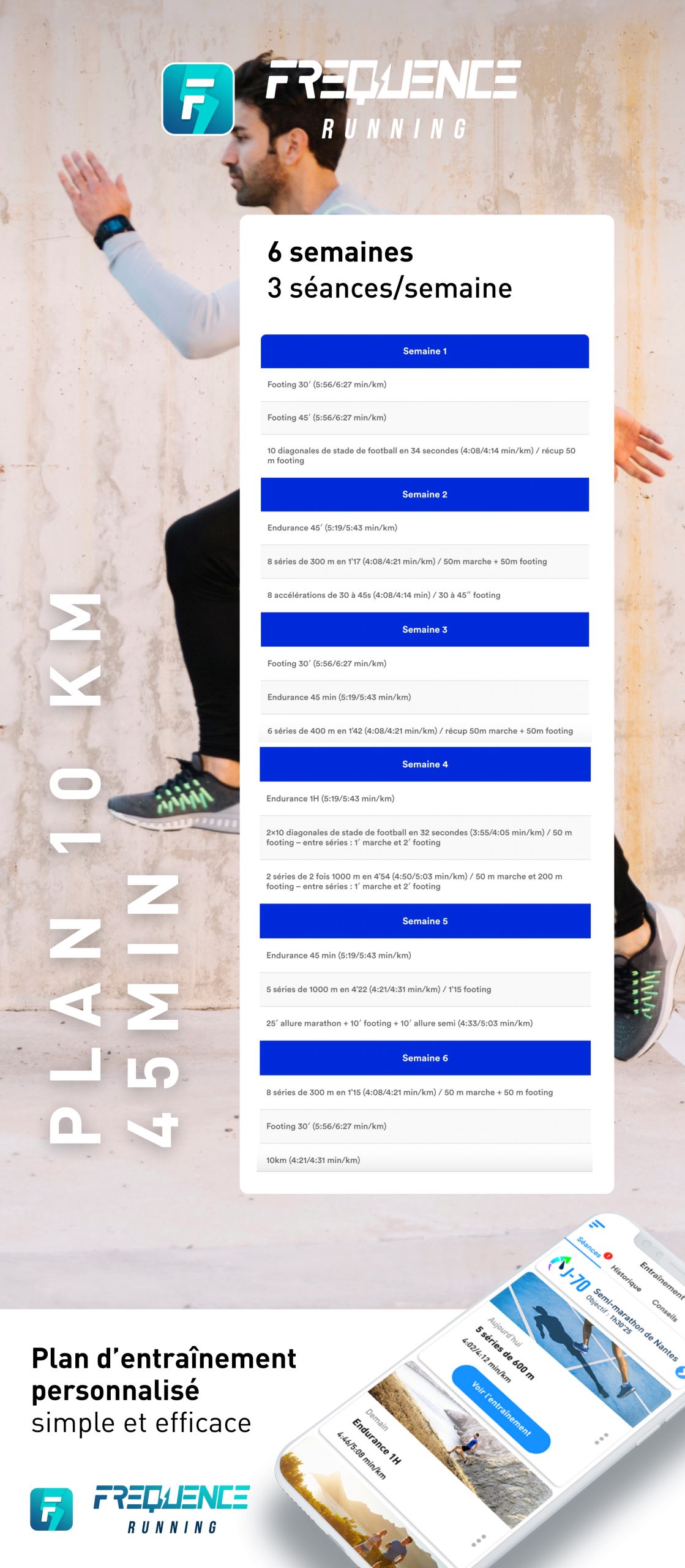 plan entrainement jogging